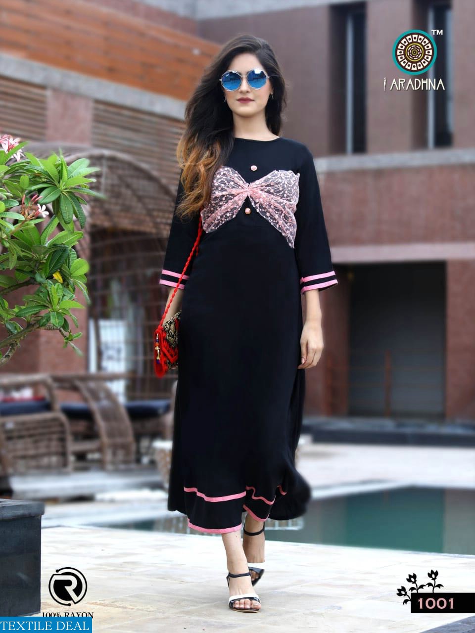 aaradhna crystal crush Wholesale ready made long kurtis