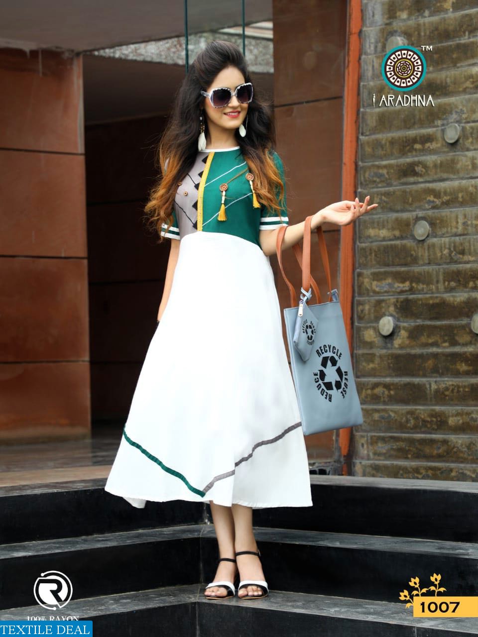 aaradhna crystal crush Wholesale ready made long kurtis