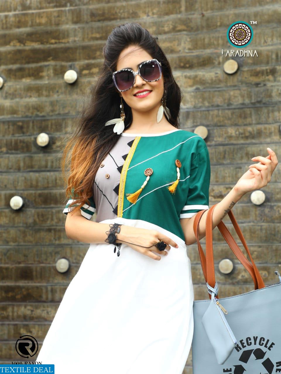 aaradhna crystal crush Wholesale ready made long kurtis