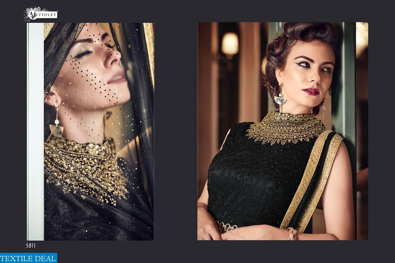 Violet Snow white 5801 Series Wholesale heavy Designer Dresses