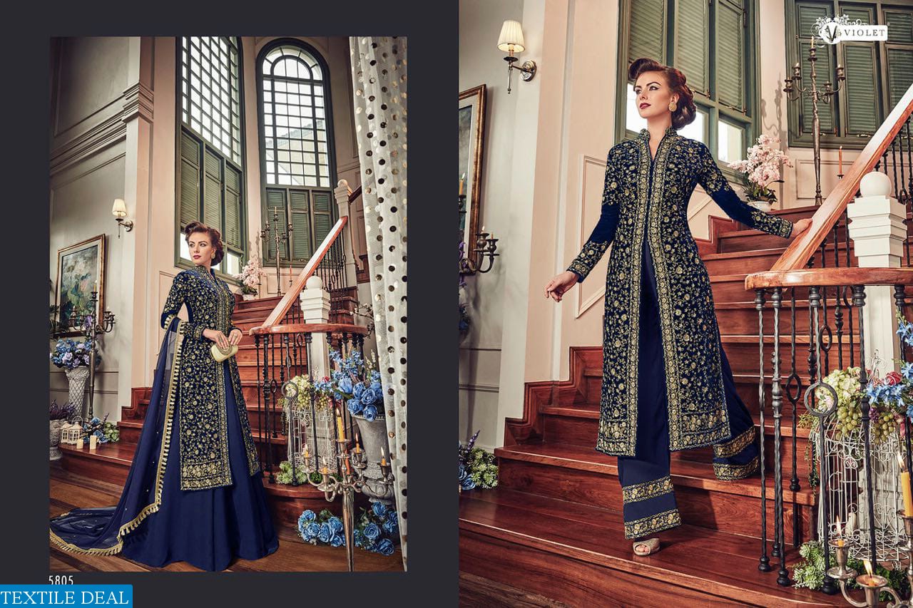 Violet Snow white 5801 Series Wholesale heavy Designer Dresses