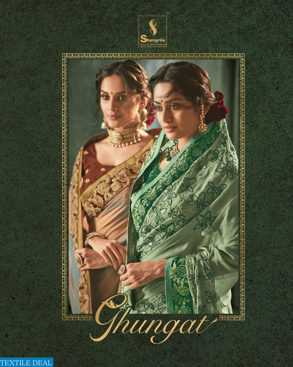 Shangrila Ghungat Wholesale party-wear Ethnic Sarees