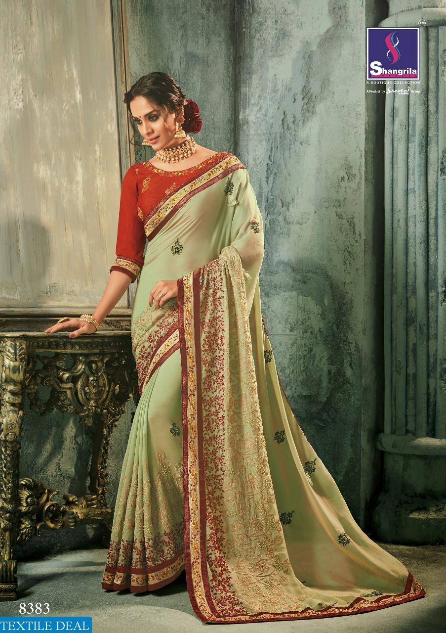 Shangrila Ghungat Wholesale party-wear Ethnic Sarees