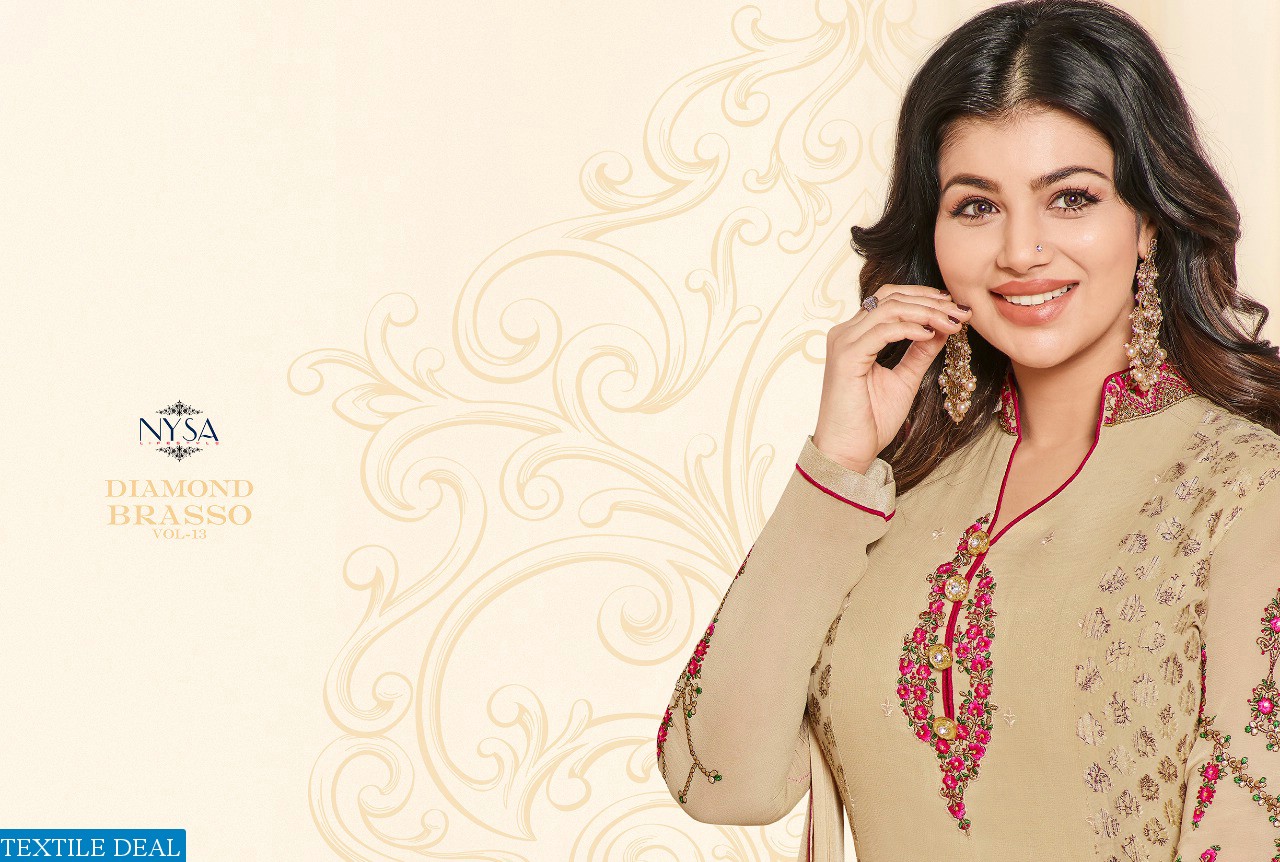 nysa Diamond brasso collection vol-13 Wholesale ethnic Salwar kameez