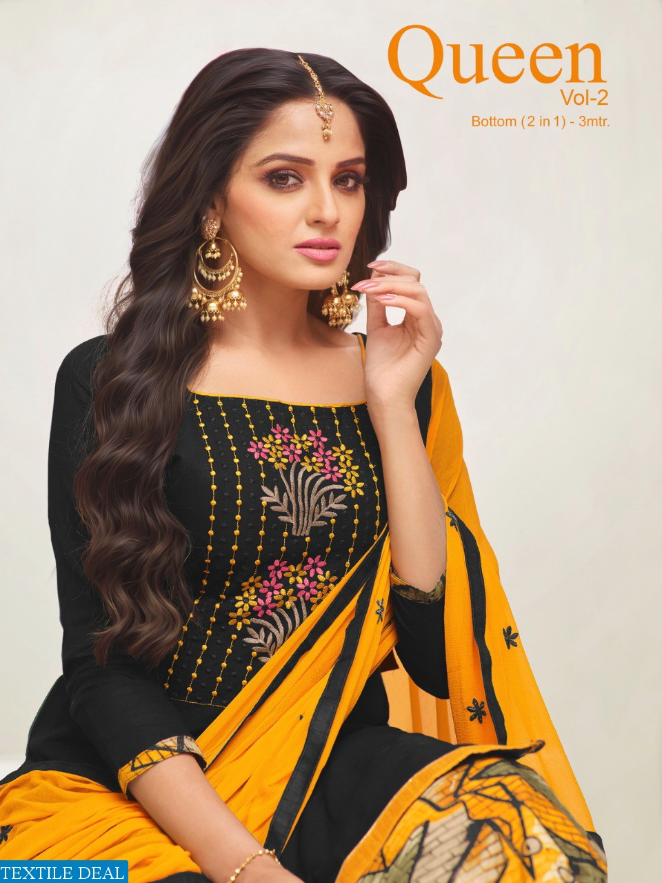 Kapil tex Queen vol-2 Wholesale Fancy Dress materials