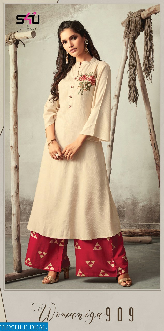 S4U Womaniya vol-9 Wholesale Ready made Tunics and Sarara