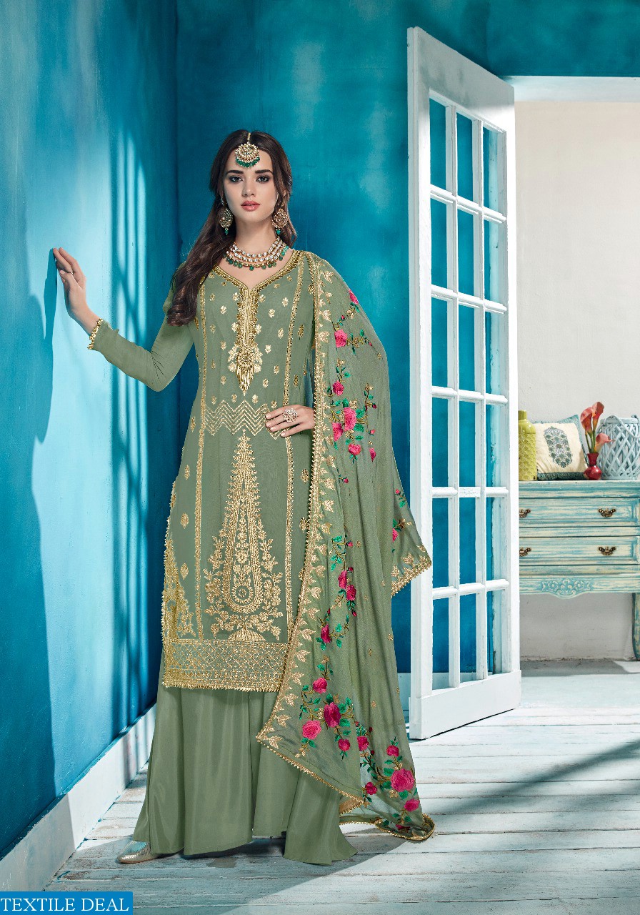 Kesari opada vol-2 Wholesale Embroidered Dresses