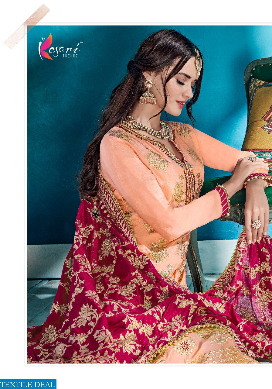 Kesari opada vol-2 Wholesale Embroidered Dresses