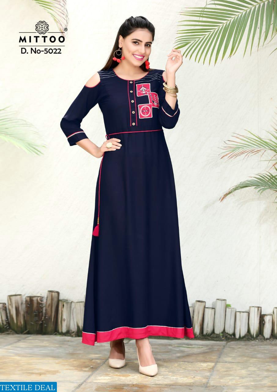 Mittoo prachi vol-4 Wholesale ready made long kurtis