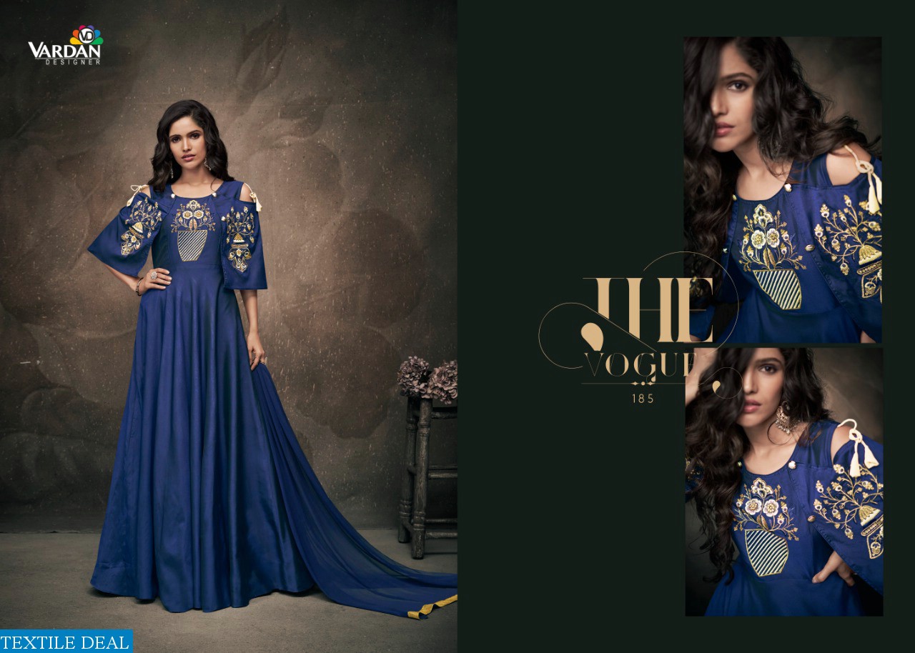 Vardan navya vol-9 Wholesale Ready made Gowns with Dupatta