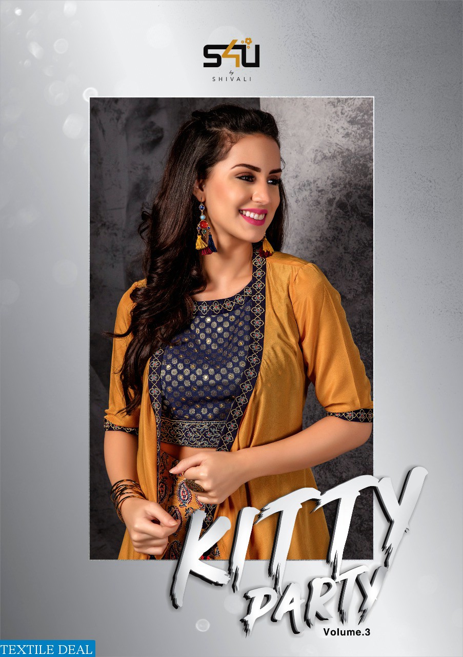 S4U kitty party vol-3 Wholesale ready made kali Dresses