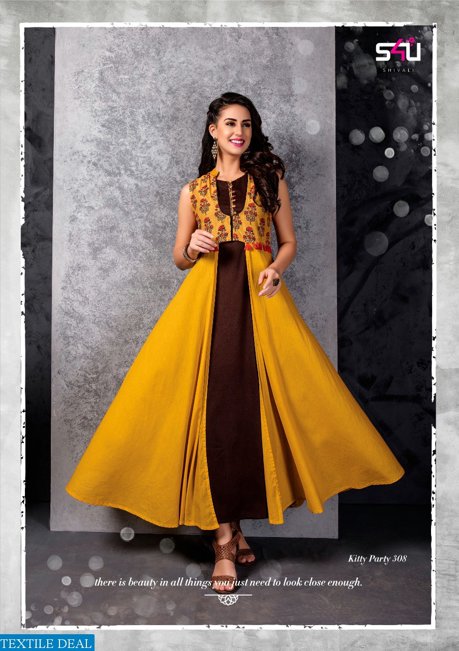 S4U kitty party vol-3 Wholesale ready made kali Dresses