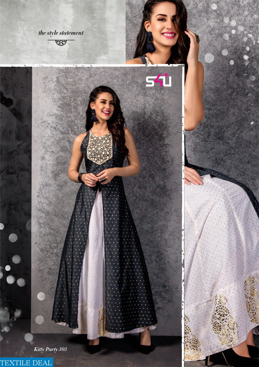 S4U kitty party vol-3 Wholesale ready made kali Dresses