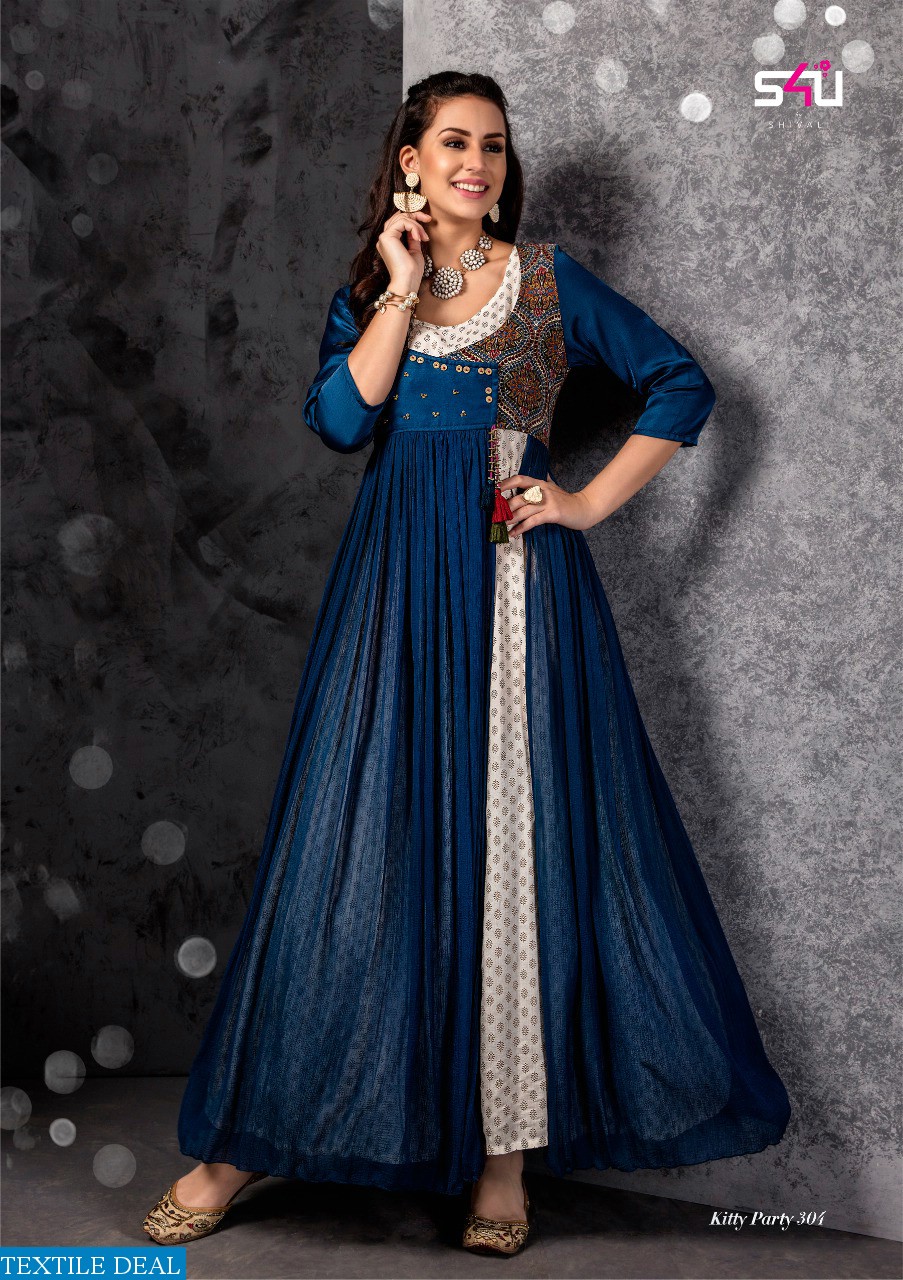 S4U kitty party vol-3 Wholesale ready made kali Dresses