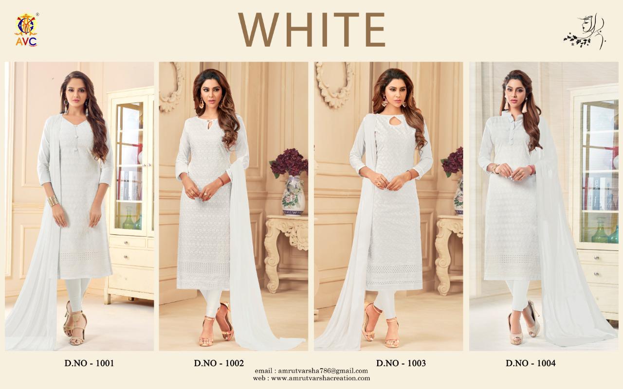 AVC White Wholesale Fancy Suits
