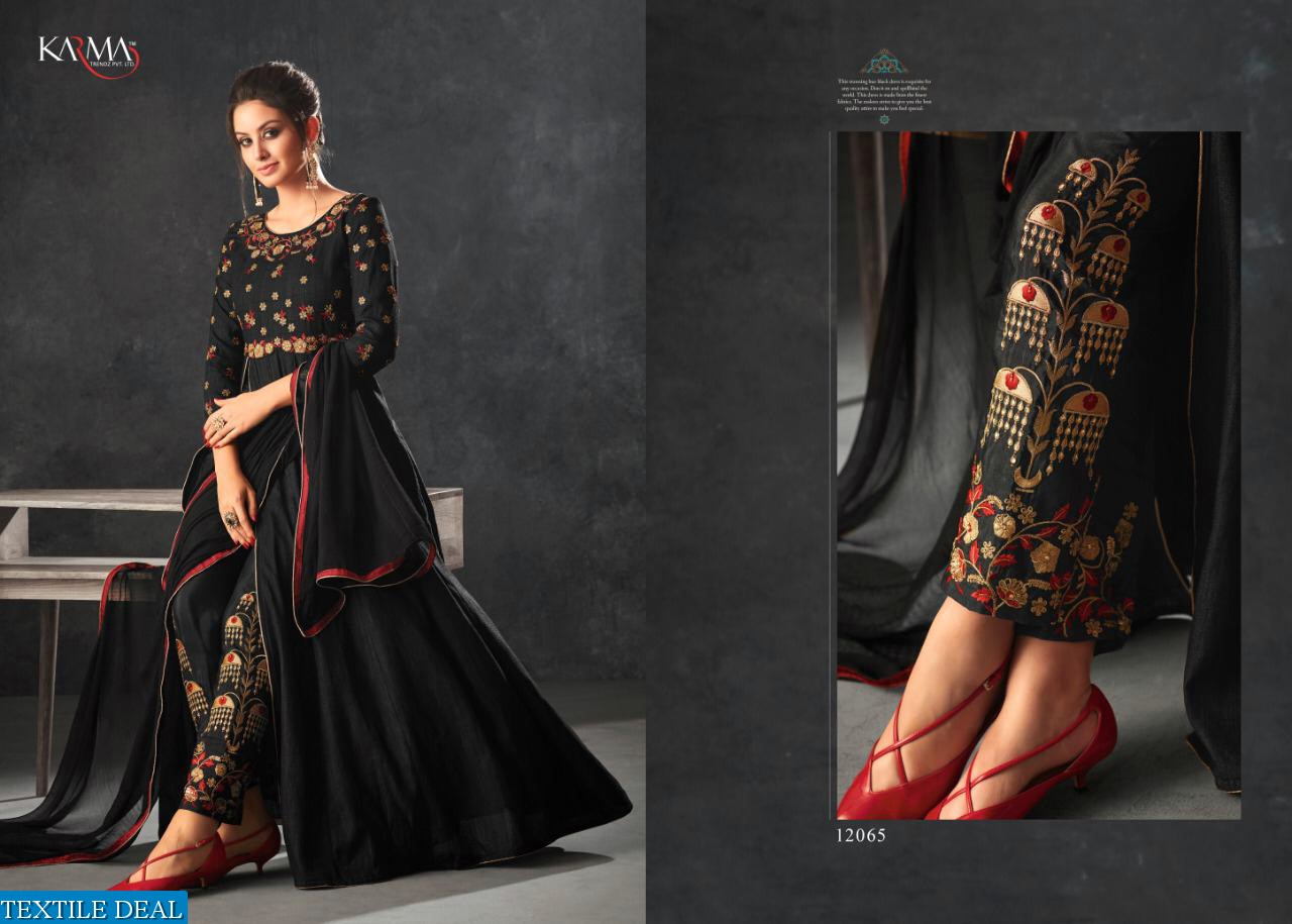 Karma 12060 series  Designer Embroidered Anarkali dress