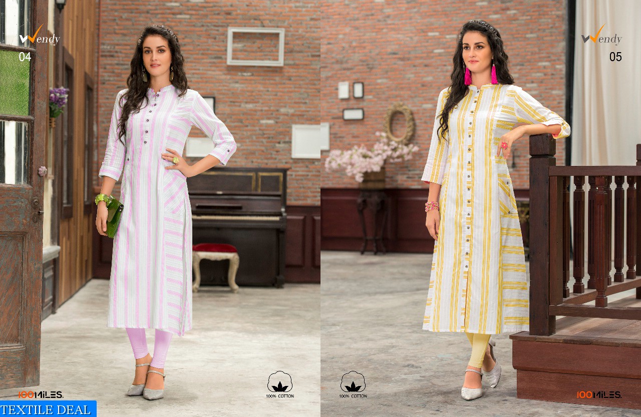 100miles wendy Wholesale fancy Ready made kurtis