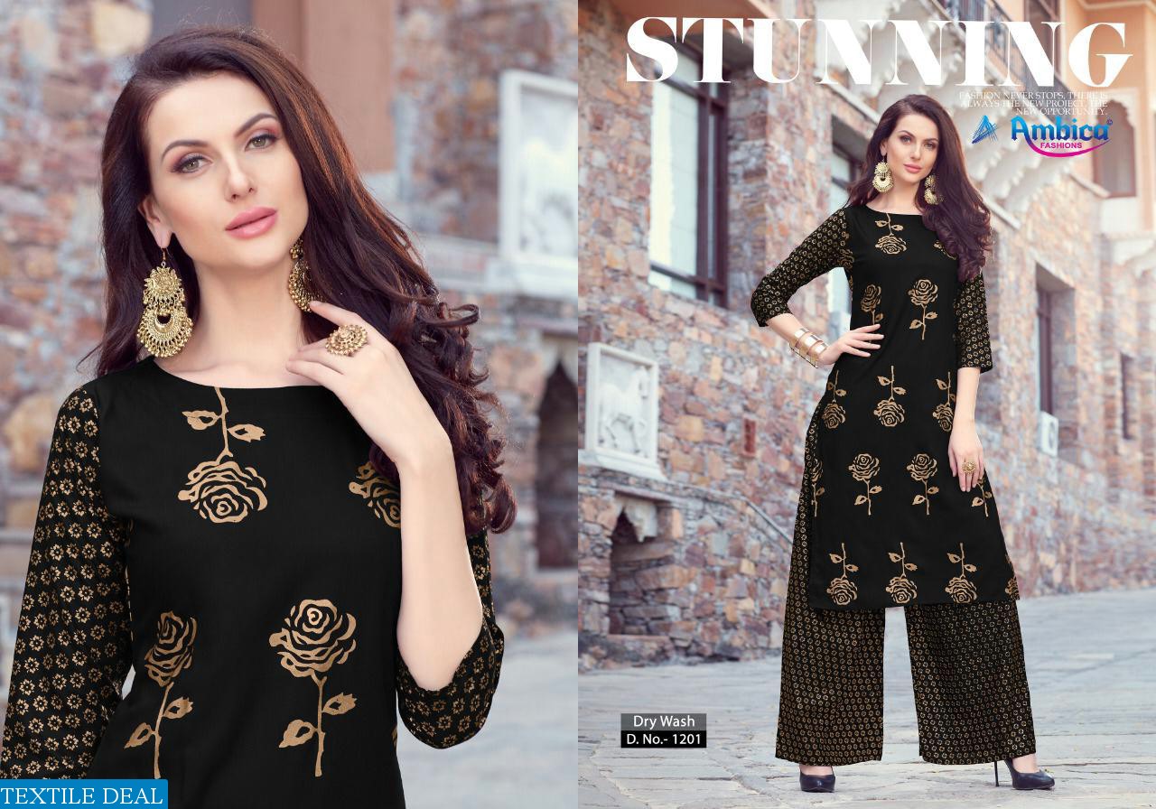 Ambica Suzanne Wholesale Ready made Top and plazzo collection