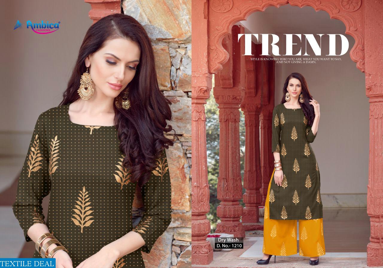 Ambica Suzanne Wholesale Ready made Top and plazzo collection