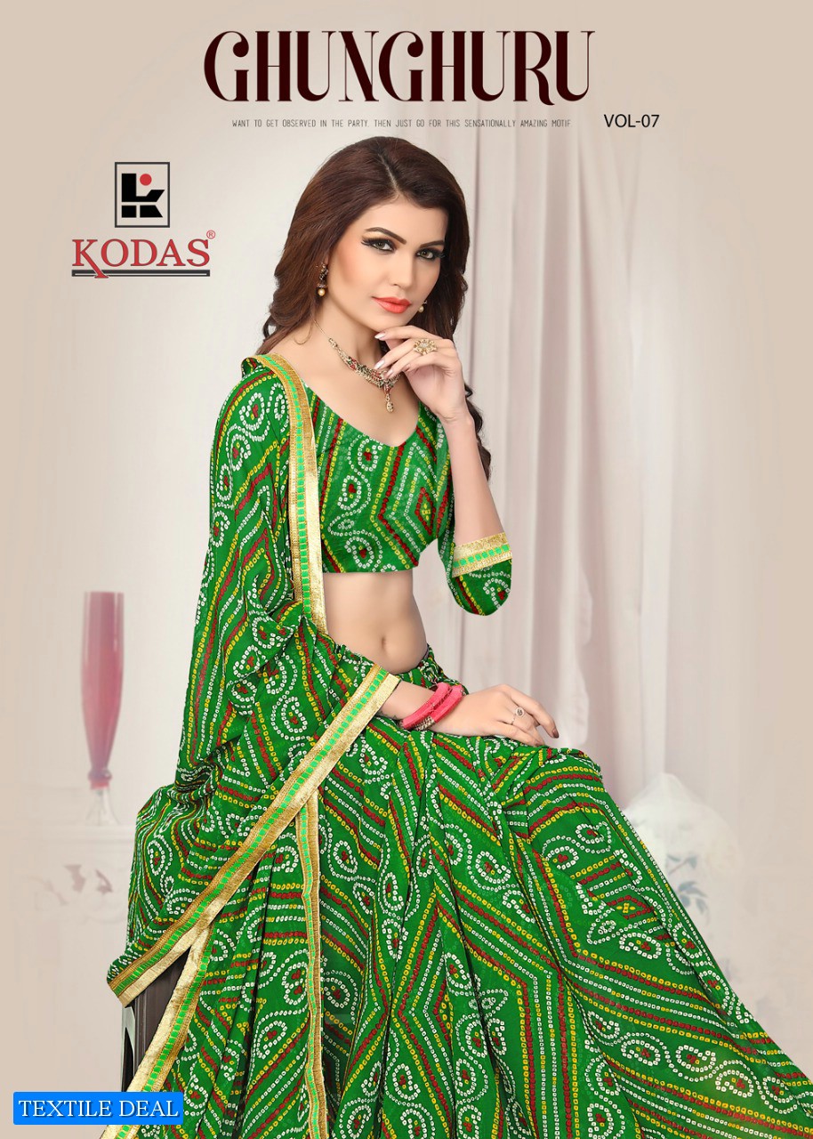Kodas  GHUNGHURU vol-7 Wholesale Indian Sarees