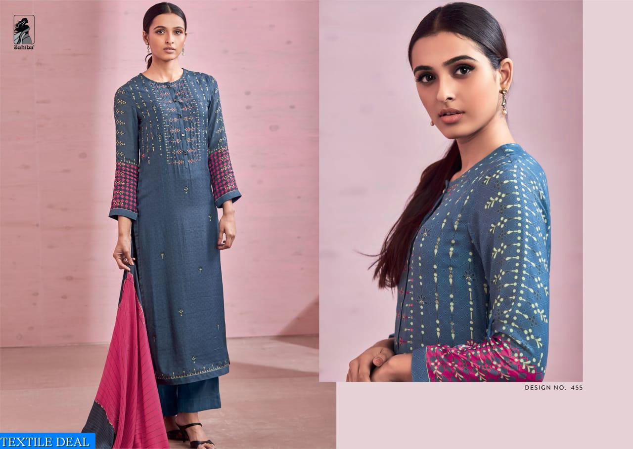 Sahiba Rose Pink Wholesale Fancy Suits