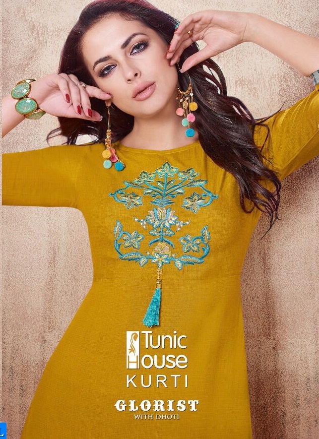 Tunic glorist With dhoti Wholesale Fancy suit