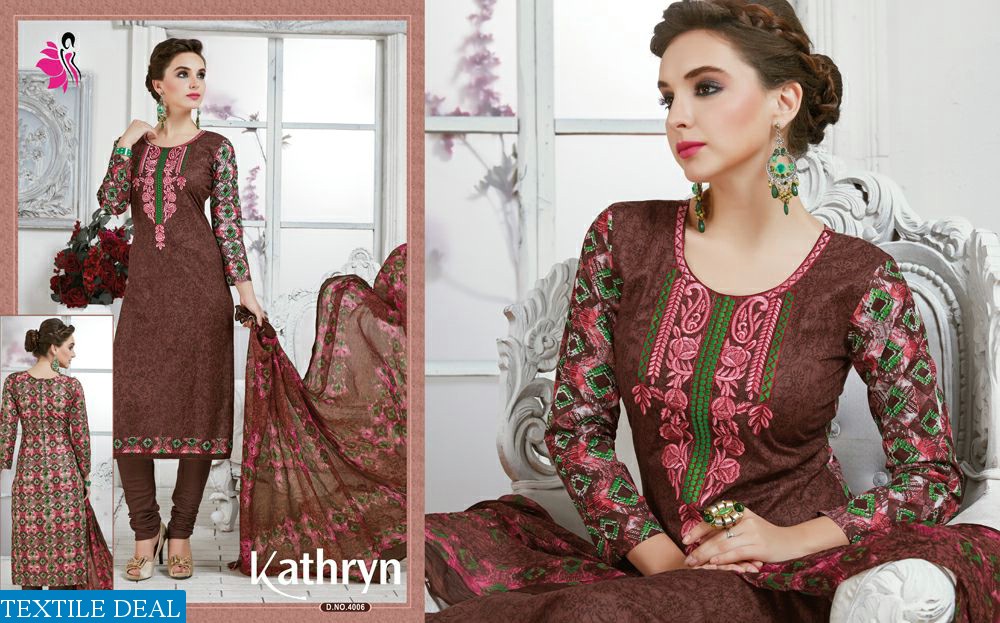 khwaish kathryn Wholesale cotton Work Dress materials