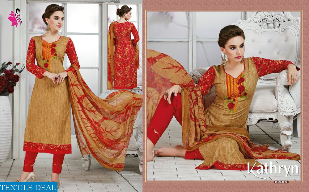 khwaish kathryn Wholesale cotton Work Dress materials