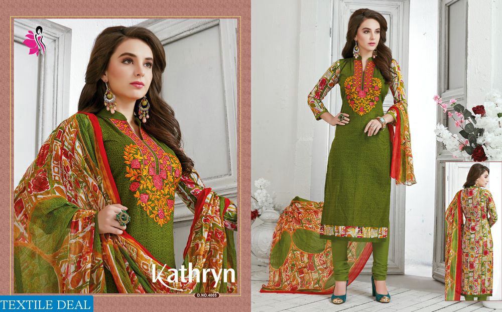 khwaish kathryn Wholesale cotton Work Dress materials
