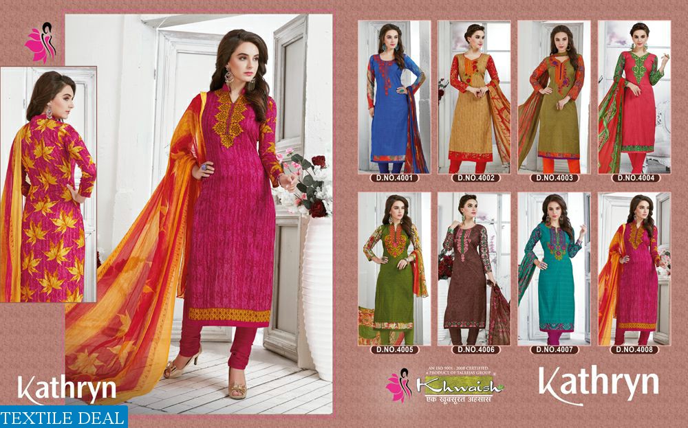 khwaish kathryn Wholesale cotton Work Dress materials