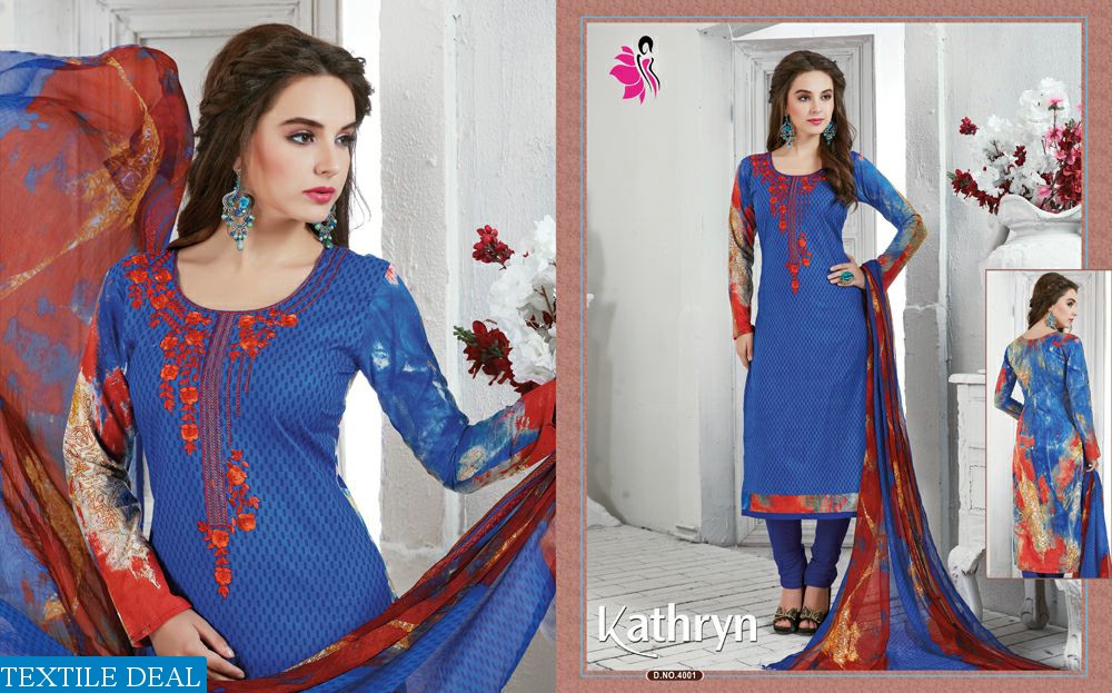 khwaish kathryn Wholesale cotton Work Dress materials