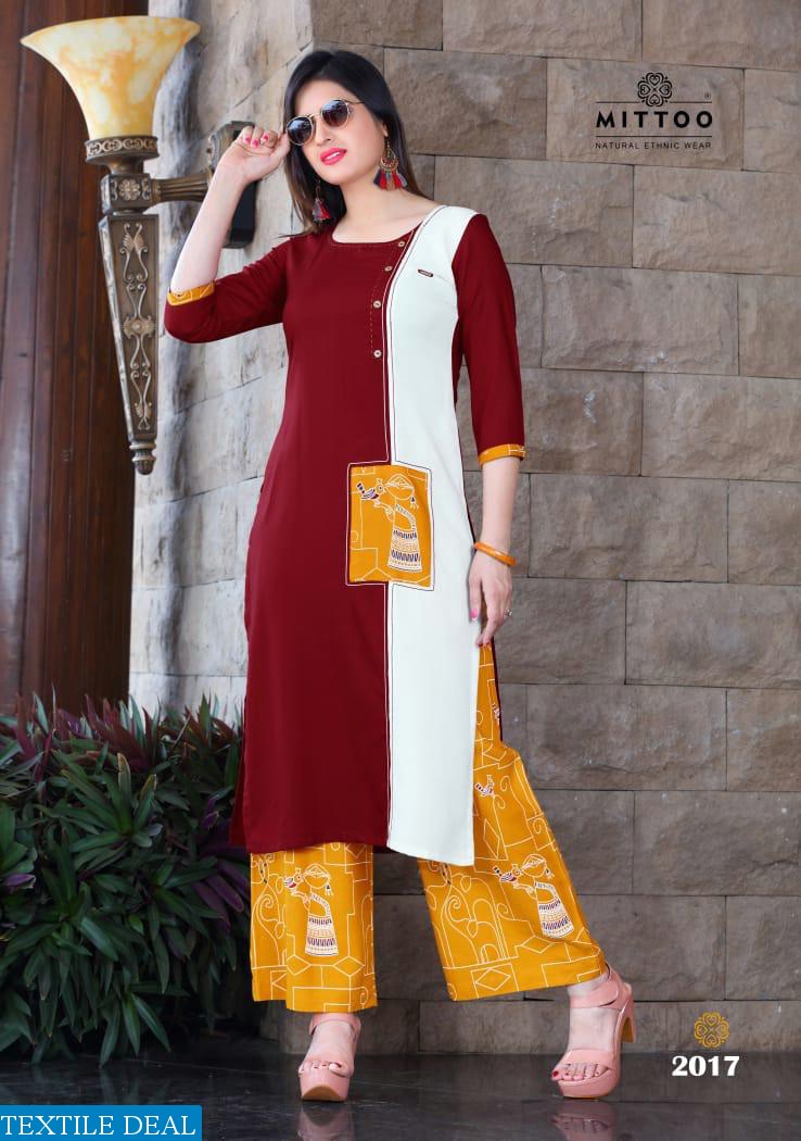 Mittoo panghat vol-3 Wholesale ready made Top and plazzo