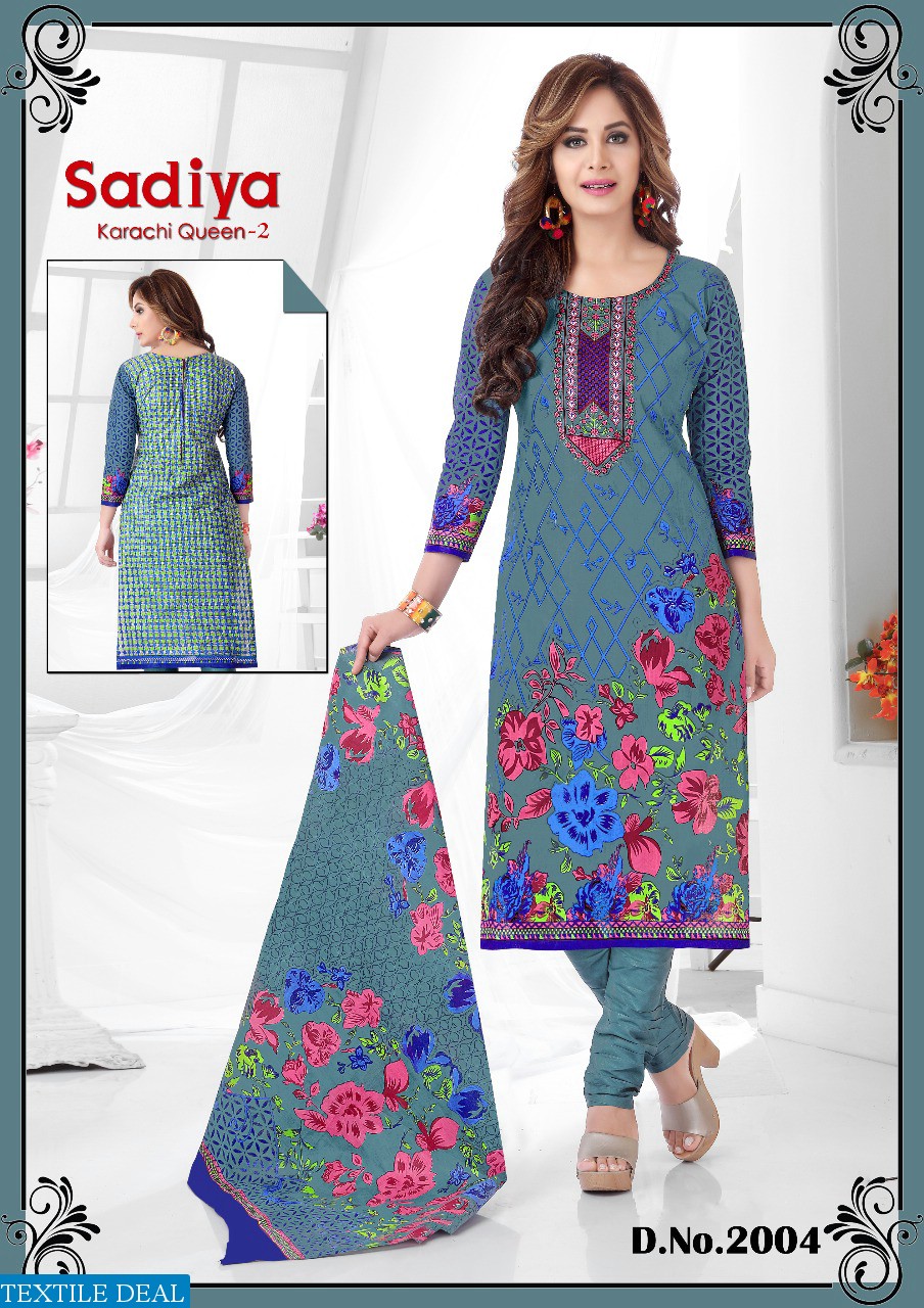 Sadiya karachi Queen vol-2 Wholesale Dress material