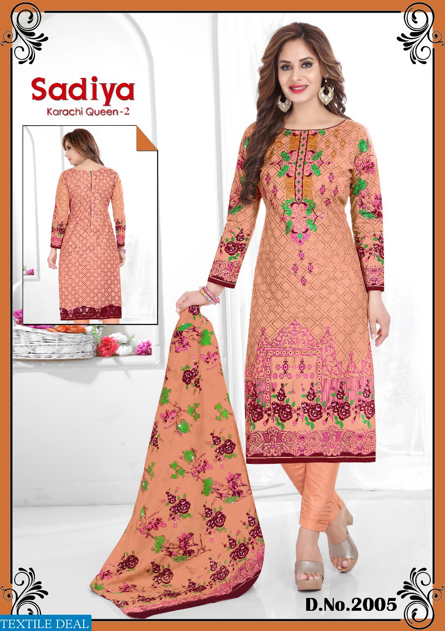 Sadiya karachi Queen vol-2 Wholesale Dress material
