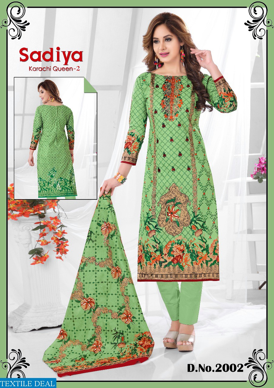 Sadiya karachi Queen vol-2 Wholesale Dress material