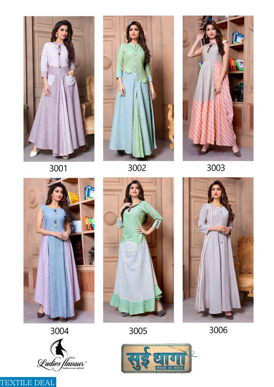 ladies Flavour Sui dhaaga Wholesale Ready made Gowns