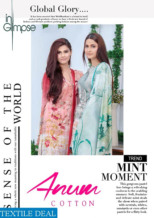 Anum cotton karachi printed Dress material