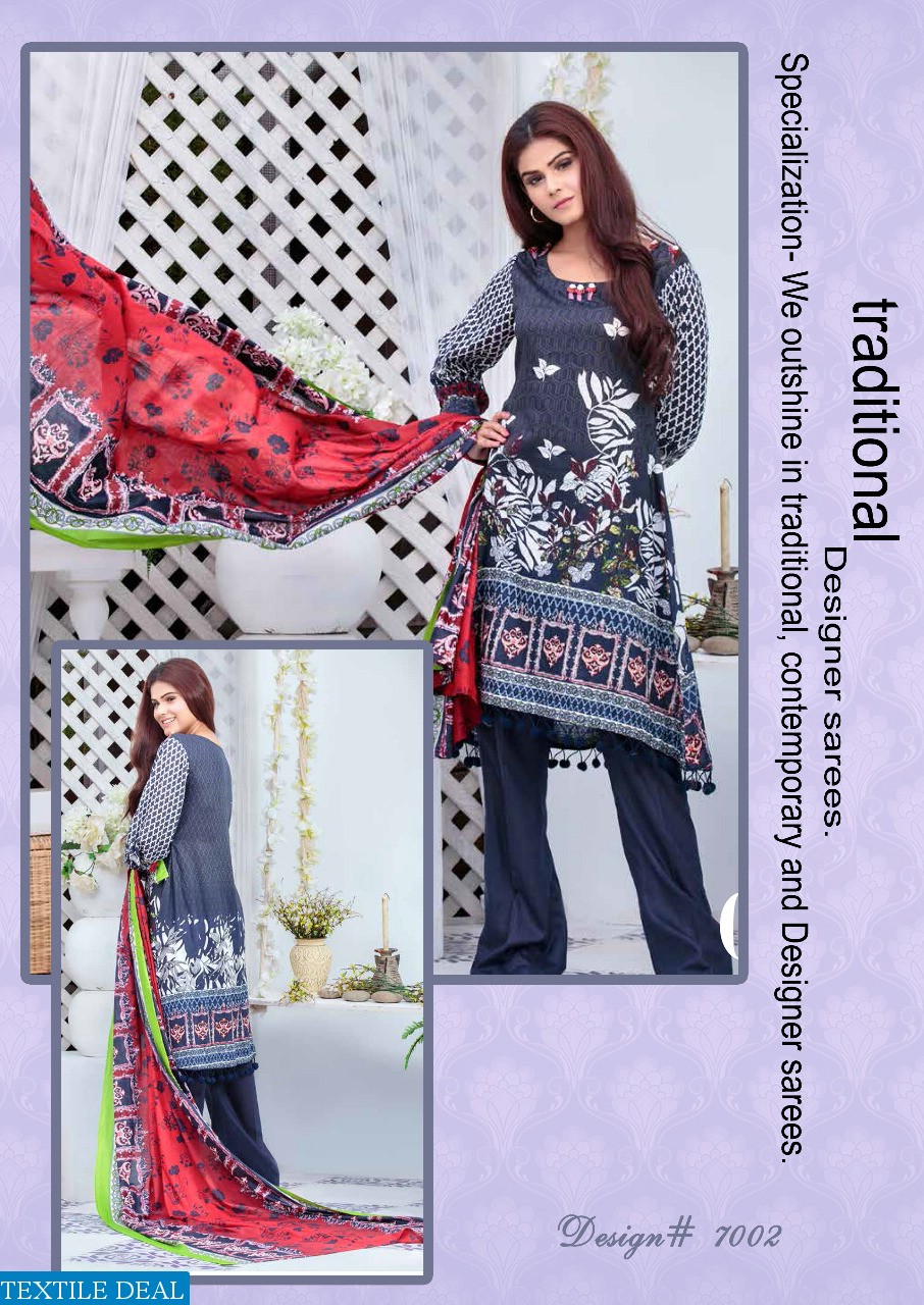 Anum cotton karachi printed Dress material