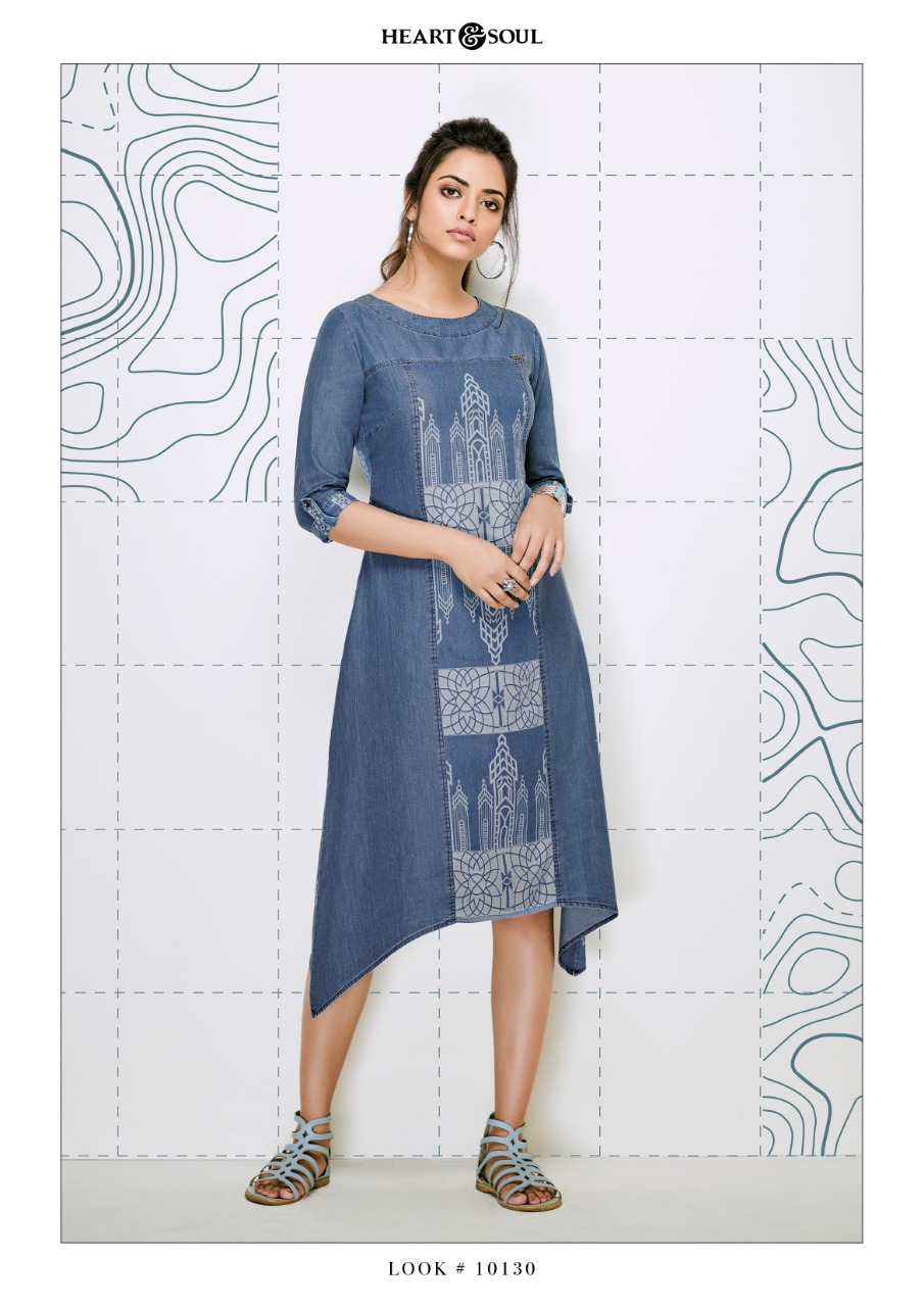 heart n Soul Denimoiselle vol-3 Wholesale ready made Denim kurtis