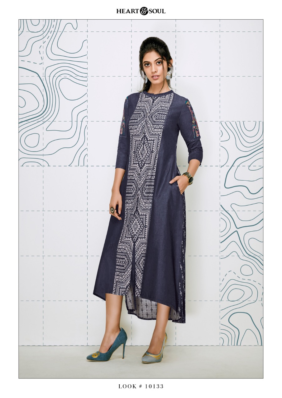heart n Soul Denimoiselle vol-3 Wholesale ready made Denim kurtis