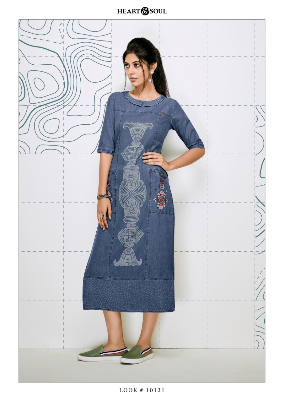heart n Soul Denimoiselle vol-3 Wholesale ready made Denim kurtis