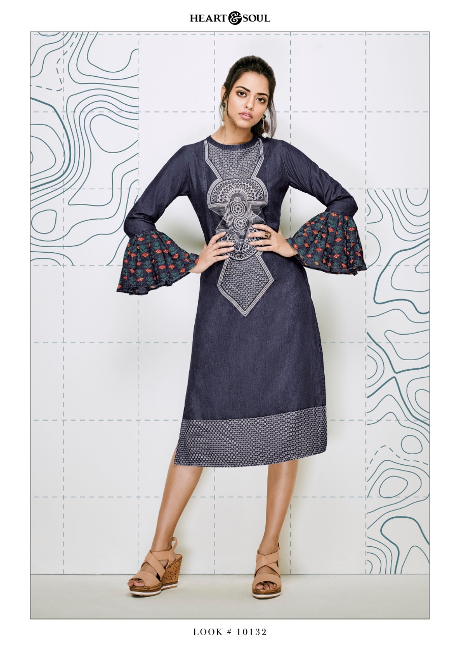 heart n Soul Denimoiselle vol-3 Wholesale ready made Denim kurtis