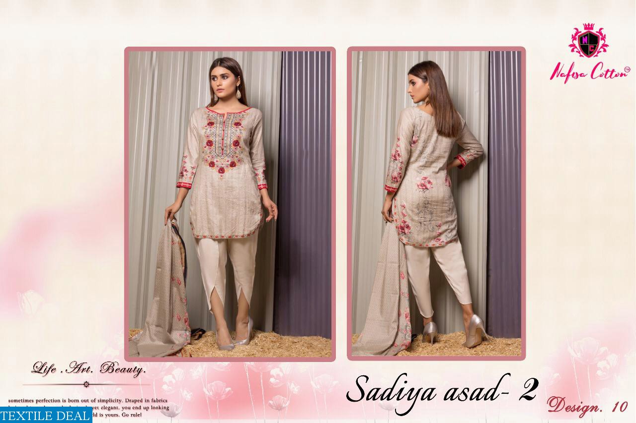 Nafisa Sadiya Asad vol-2 Wholesale printed Dress material