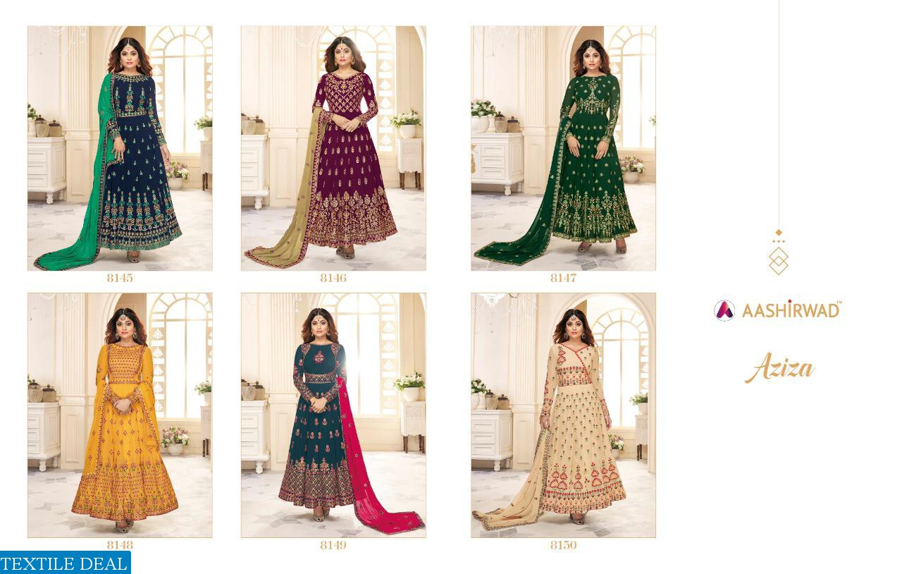 Aashirwad Aziza Wholesale Designer Salwar suits