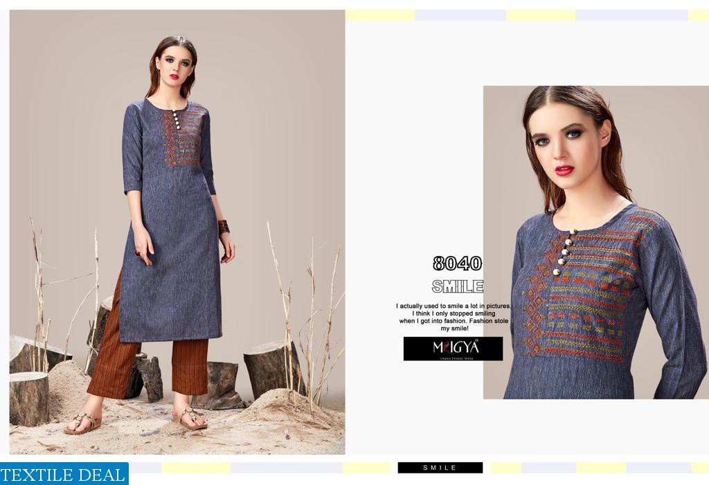 Mrigya Stripes Mania Wholesale Ready Made Top and Pants