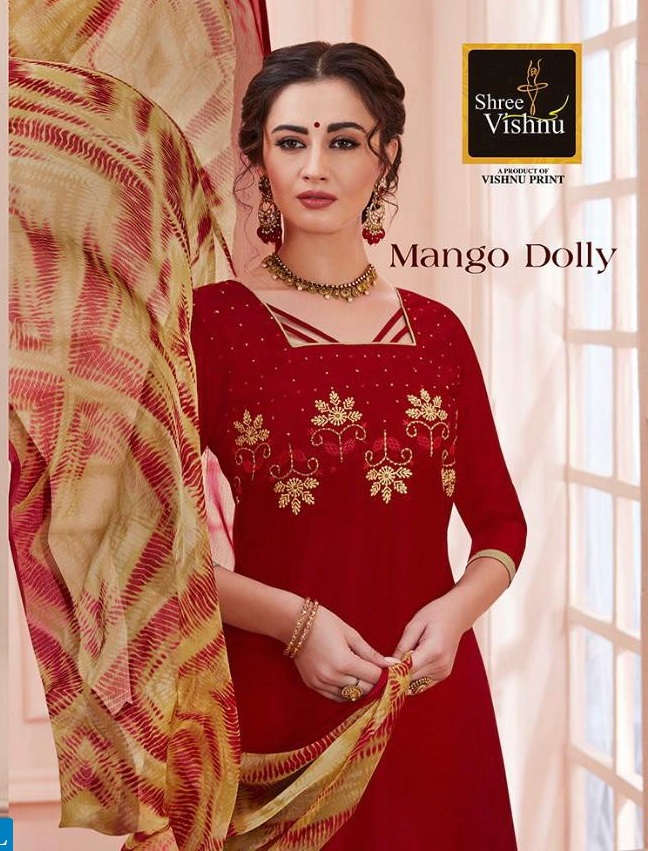Shree Vishnu mango Dolly Wholesale Dress Material