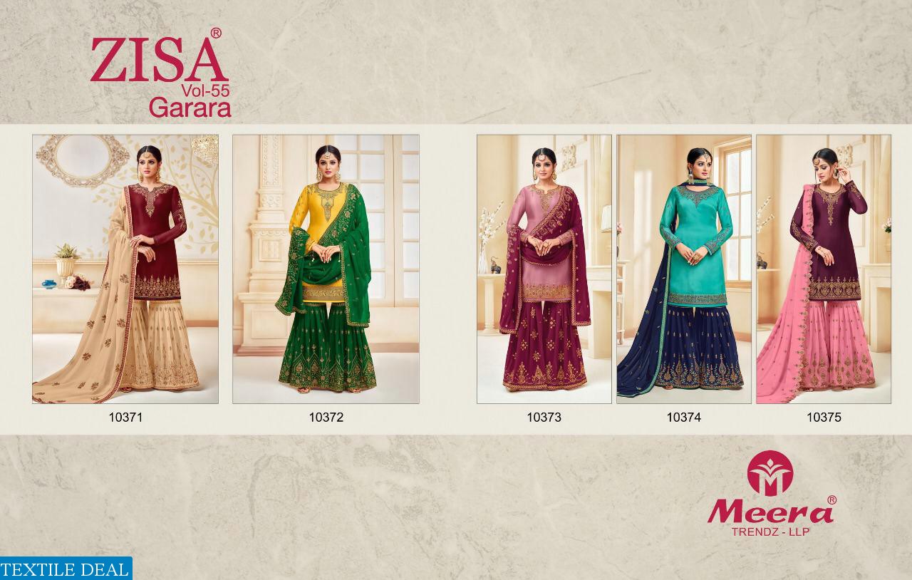 Zisa vol-55 Gharara Wholesale Salwar Suits