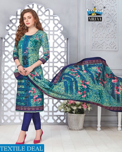 Nagmani Nirza karachi Wholesale Printed Dress Material