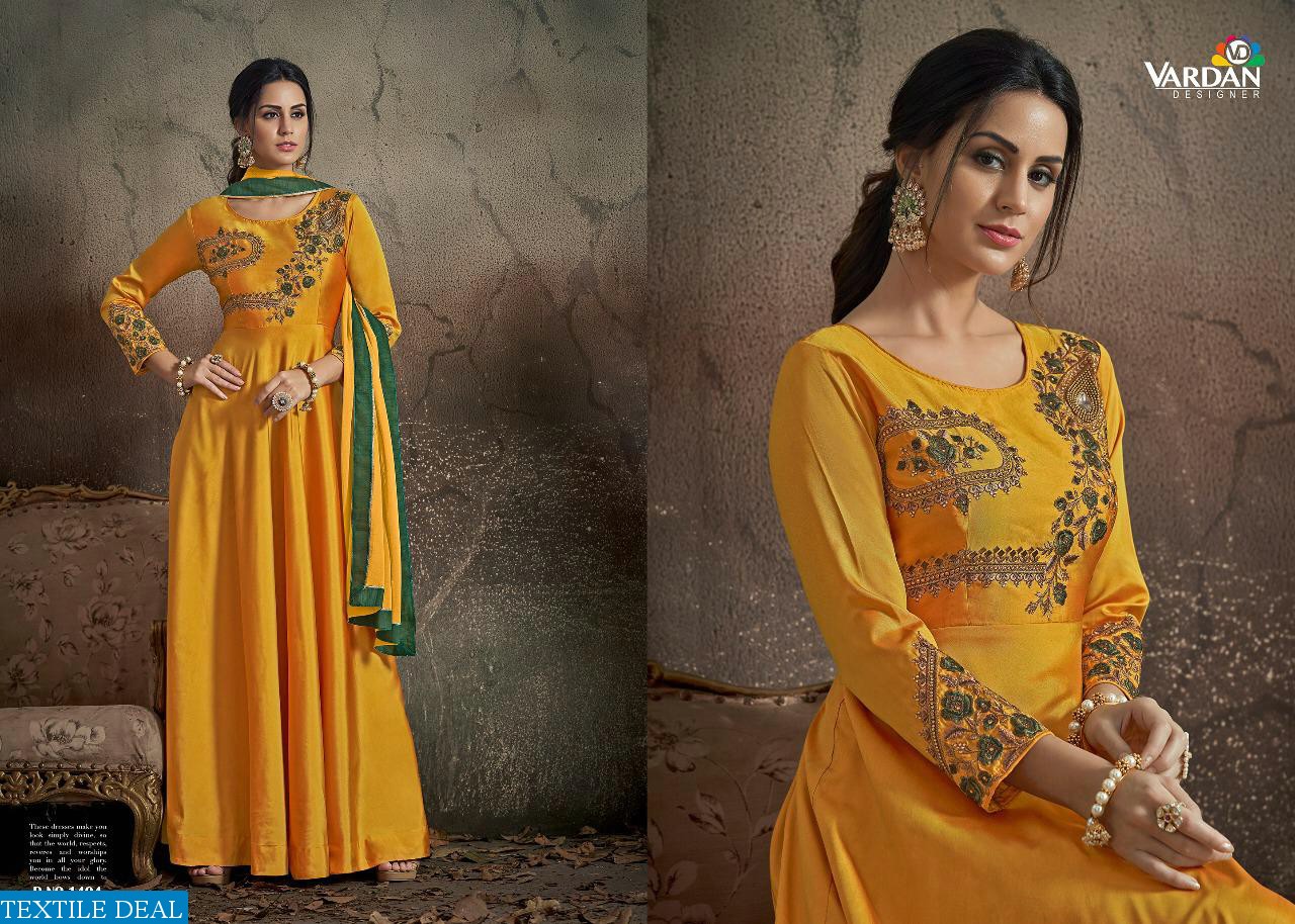 Vardan navya vol-14 Wholesale Ready made handwork Gowns