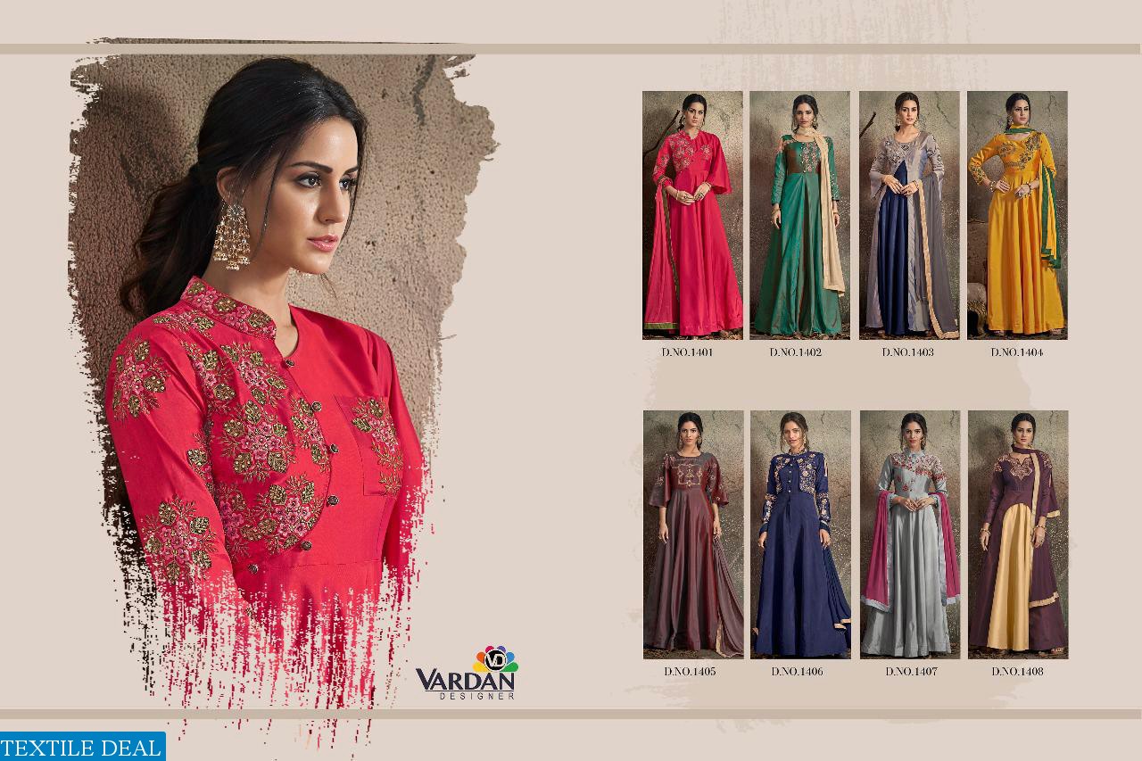 Vardan navya vol-14 Wholesale Ready made handwork Gowns